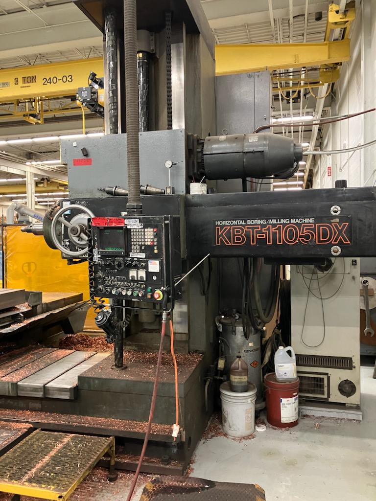 Kuraki KBT-1105DX, 1985, BORING MILLS, HORIZ, TABLE TYPE CNC & NC